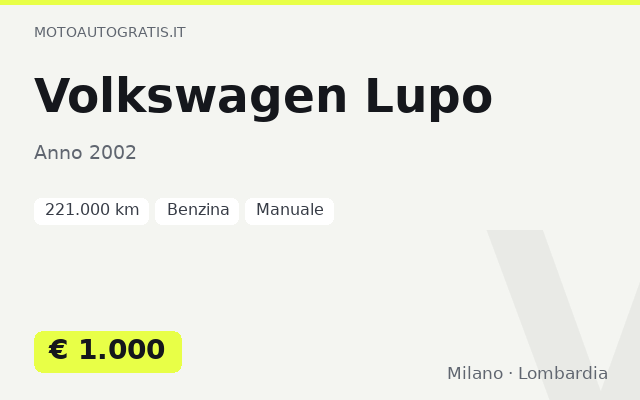 Volkswagen Lupo