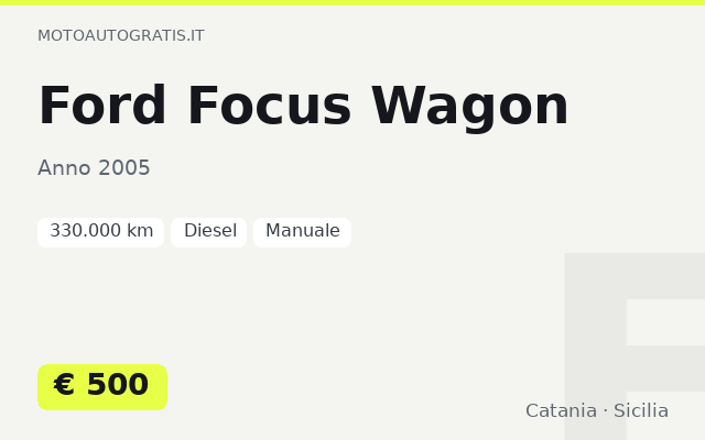 Ford Focus Wagon