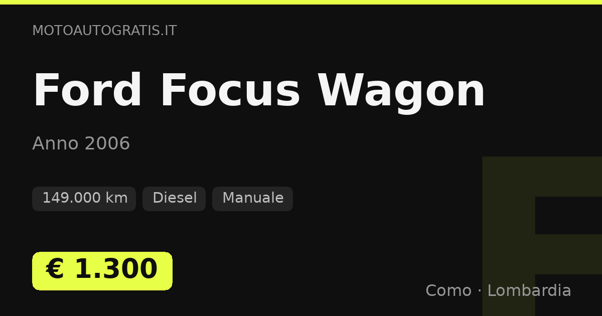Ford Focus Wagon