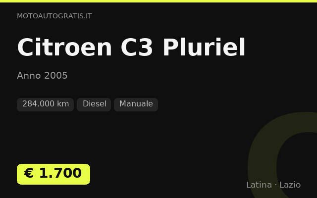 Citroen C3 Pluriel