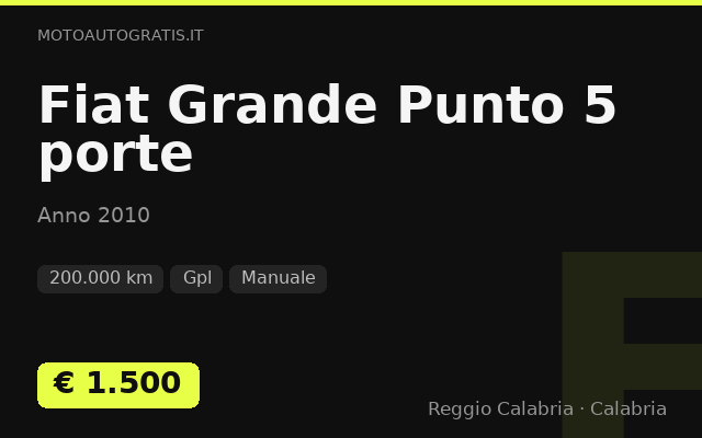 Fiat Grande Punto 5 porte