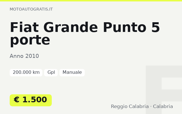 Fiat Grande Punto 5 porte