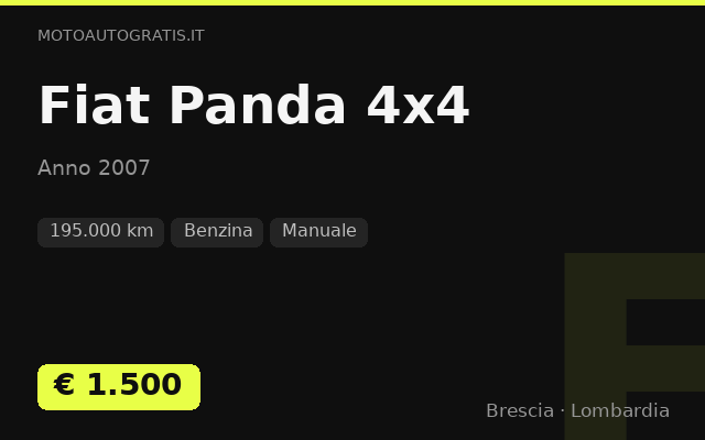 Fiat Panda 4x4