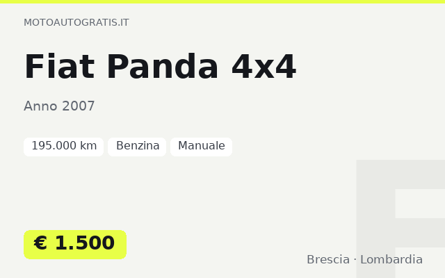 Fiat Panda 4x4