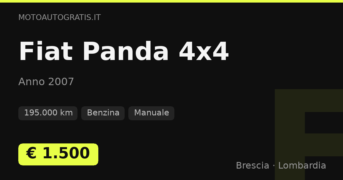 Fiat Panda 4×4