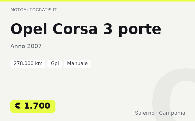 Opel Corsa 3 porte
