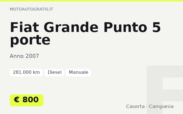 Fiat Grande Punto 5 porte