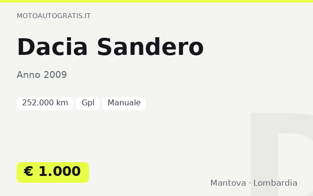 Dacia Sandero
