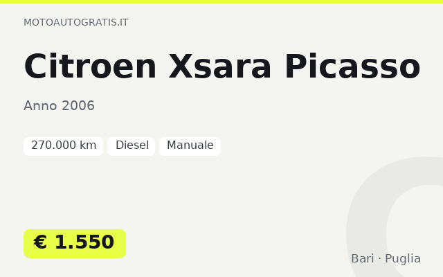 Citroen Xsara Picasso