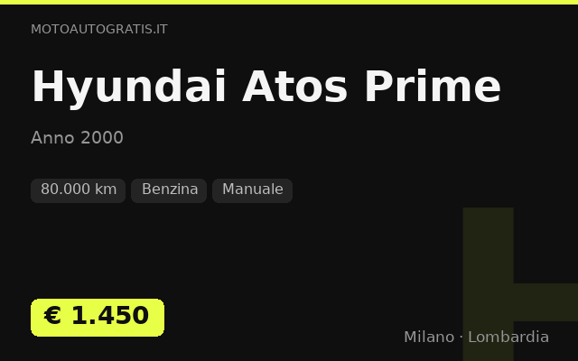 Hyundai Atos Prime