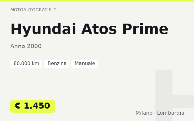 Hyundai Atos Prime