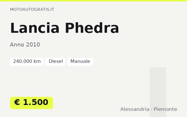 Lancia Phedra