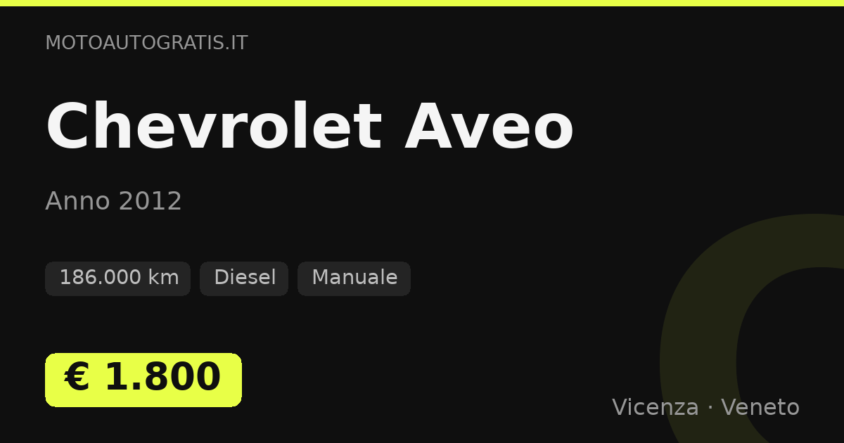 Chevrolet Aveo