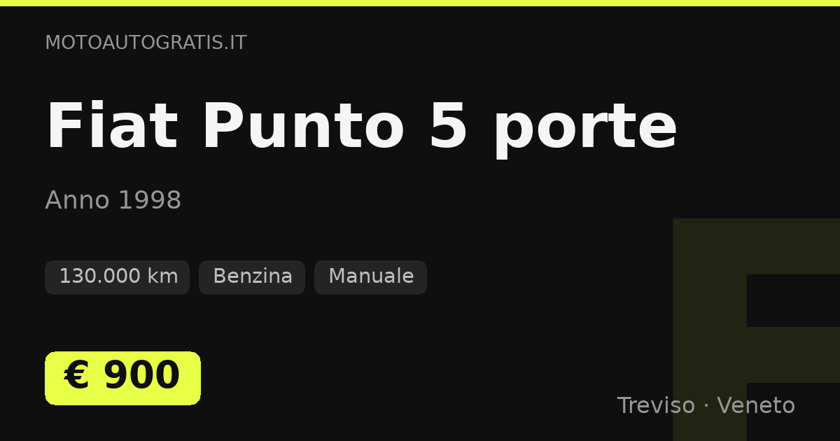 Fiat Punto 5 porte