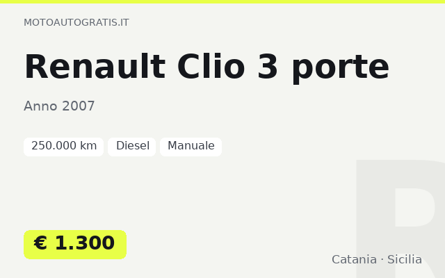 Renault Clio 3 porte