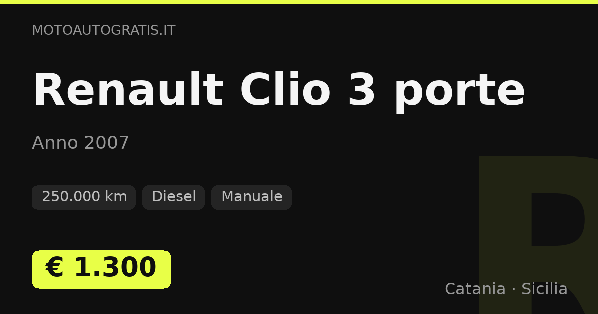Renault Clio 3 porte
