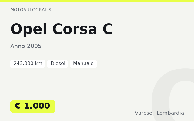 Opel Corsa C