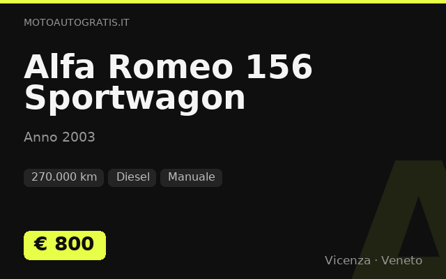 Alfa Romeo 156 Sportwagon