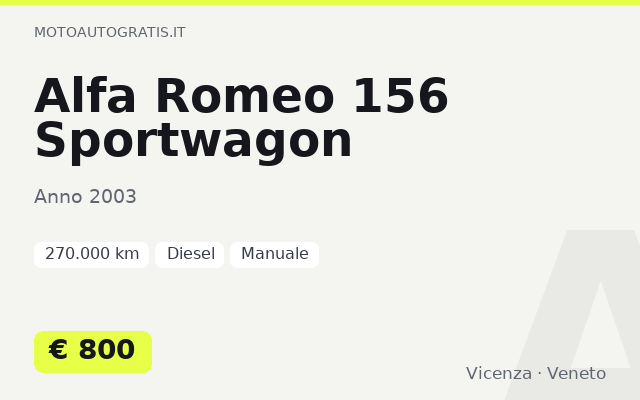 Alfa Romeo 156 Sportwagon