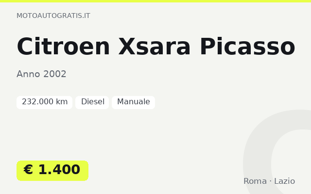 Citroen Xsara Picasso