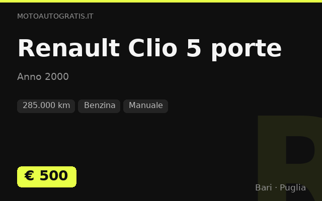 Renault Clio 5 porte