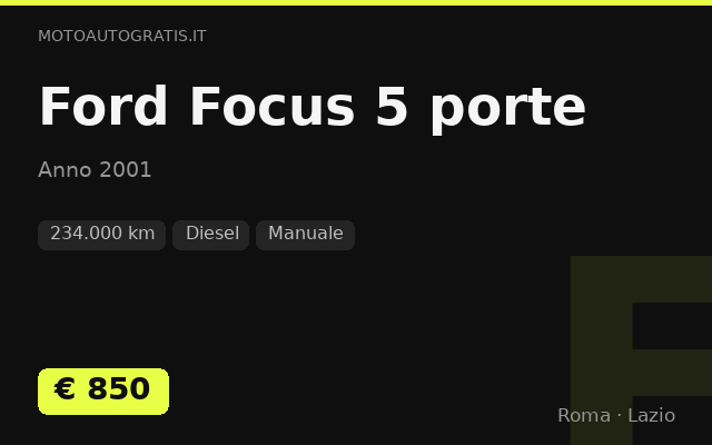 Ford Focus 5 porte