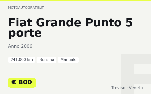 Fiat Grande Punto 5 porte
