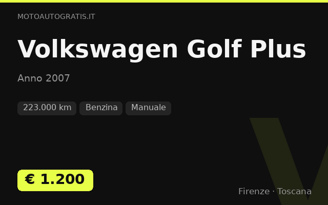 Volkswagen Golf Plus