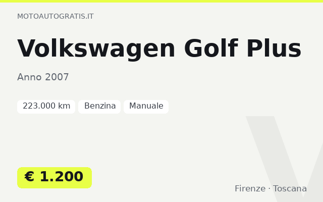 Volkswagen Golf Plus