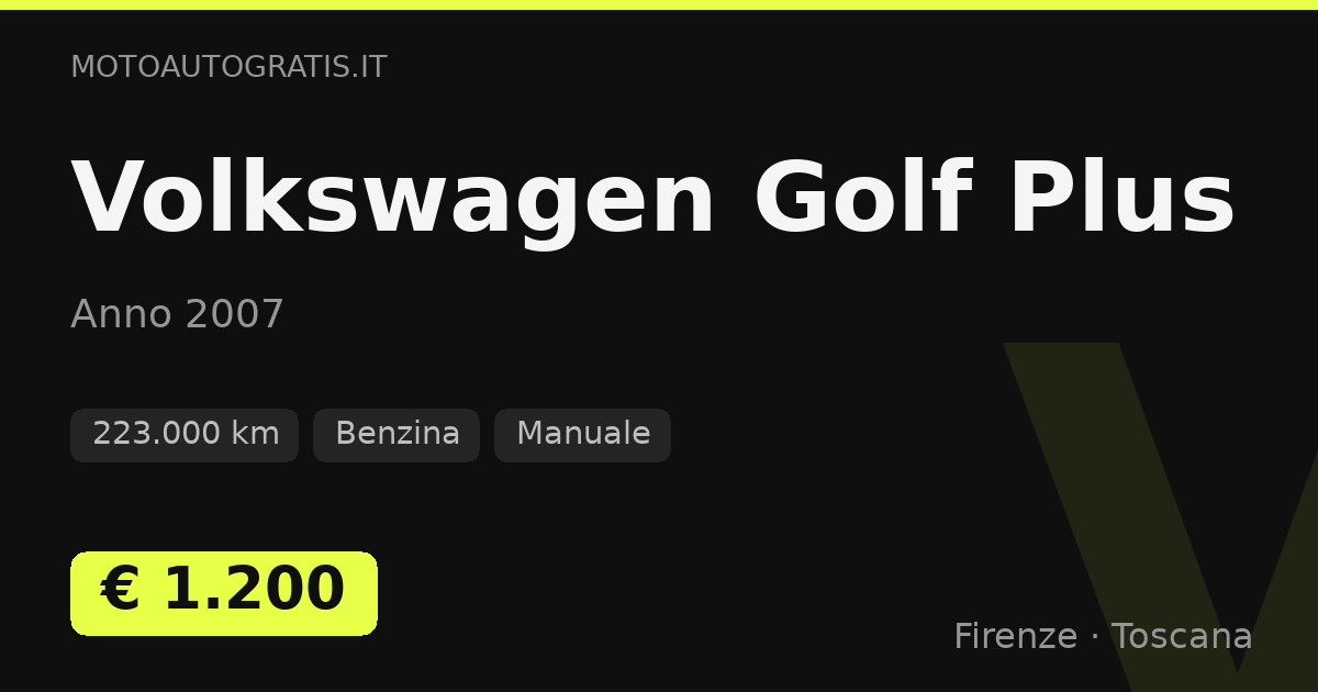 Volkswagen Golf Plus