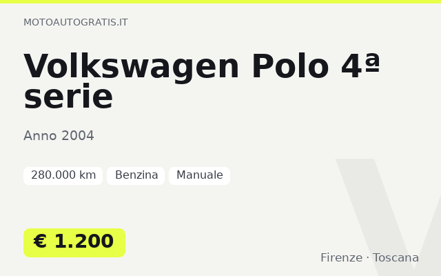 Volkswagen Polo 4ª serie