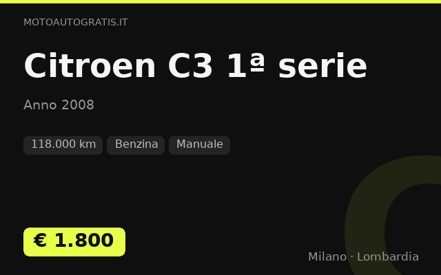 Citroen C3 1ª serie