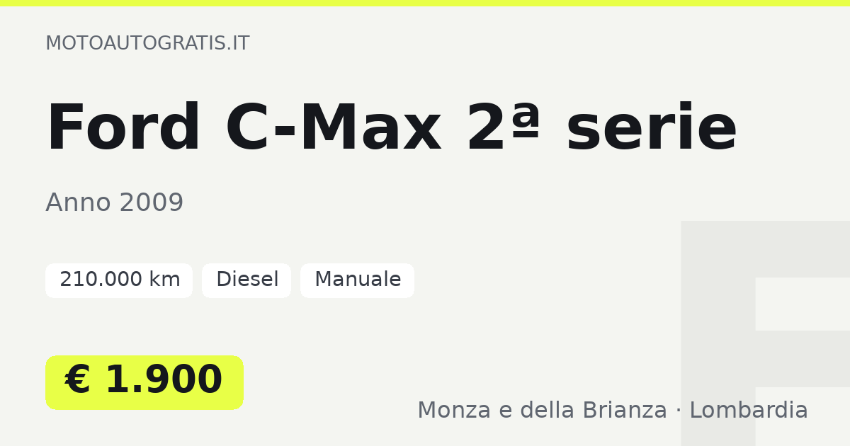 Ford C-Max 2ª serie