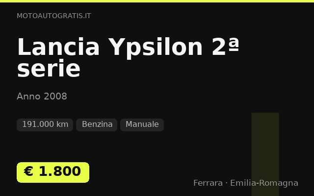 Lancia Ypsilon 2ª serie