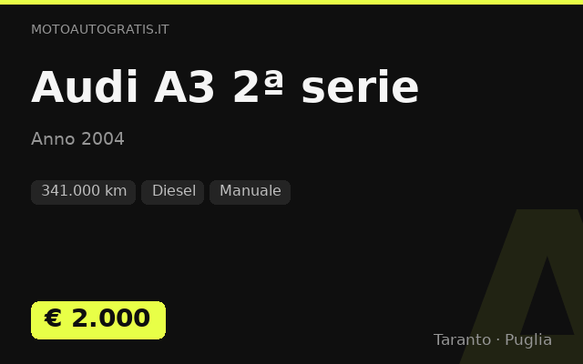 Audi A3 2ª serie