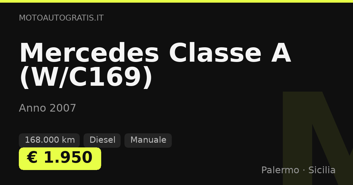 Mercedes Classe A (W/C169)