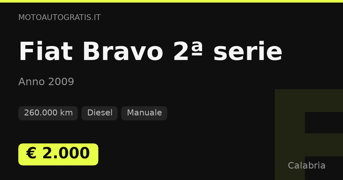 Fiat Bravo 2ª serie