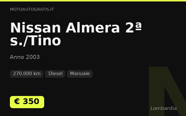 Nissan Almera 2ª s./Tino