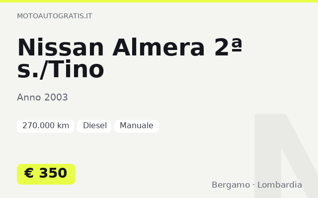 Nissan Almera 2ª s./Tino