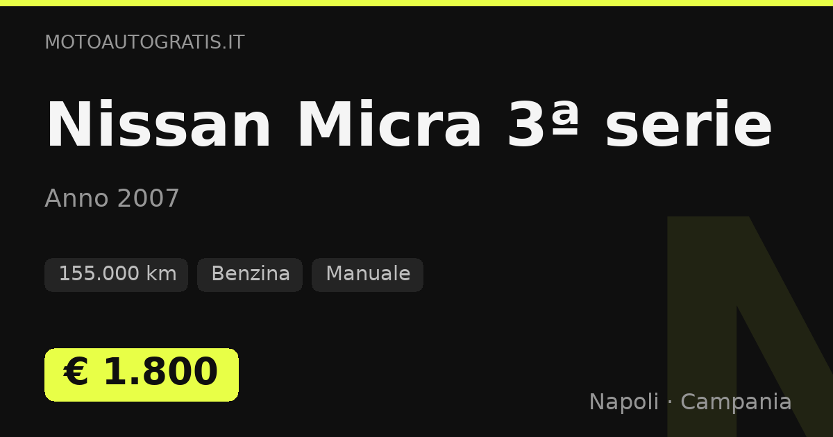 Nissan Micra 3ª serie