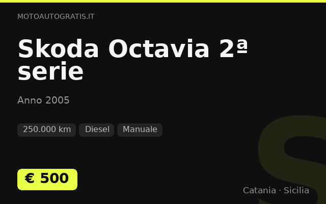 Skoda Octavia 2ª serie