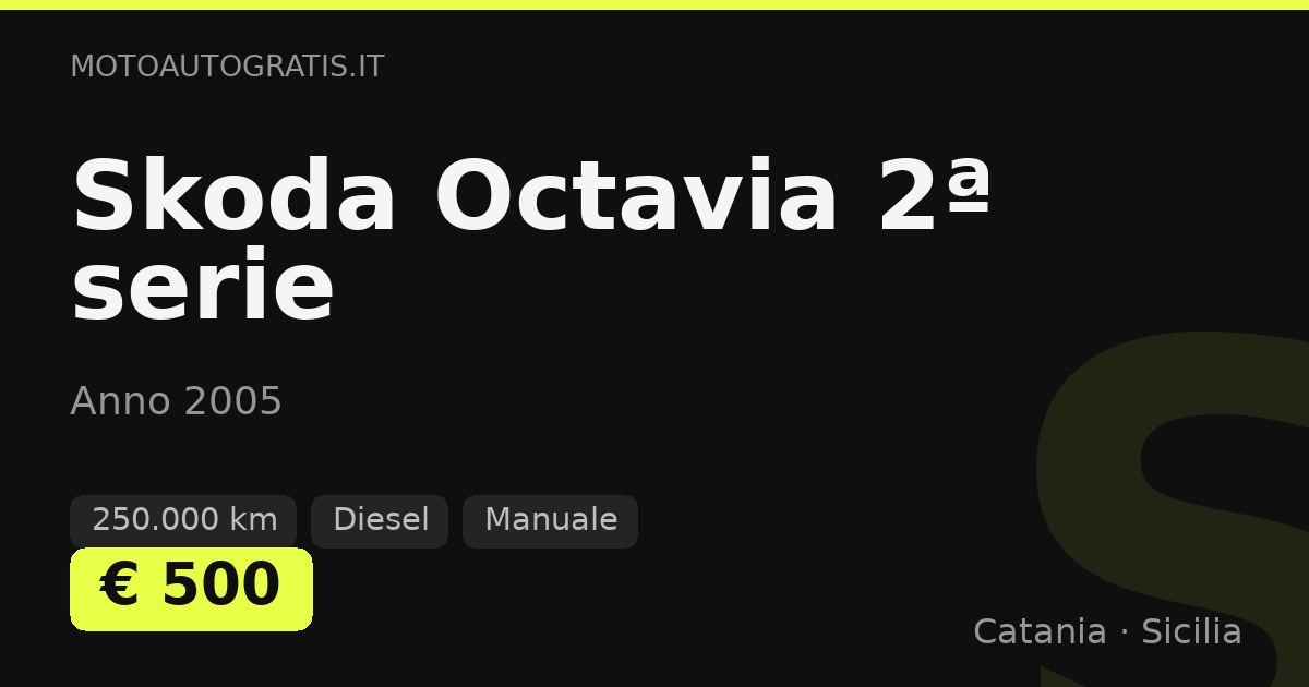 Skoda Octavia 2ª serie