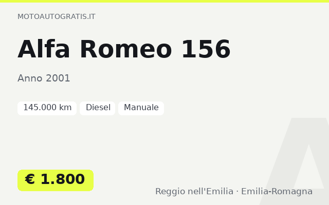 Alfa Romeo 156