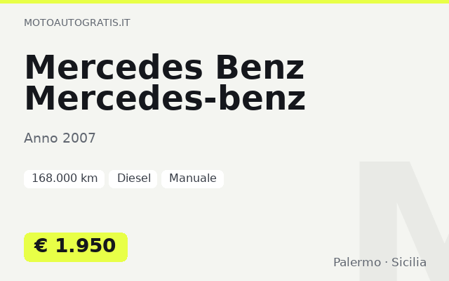 Mercedes Benz Mercedes-benz