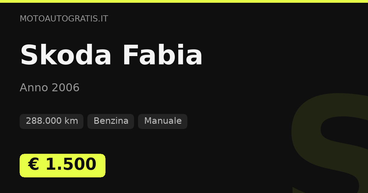 Skoda Fabia