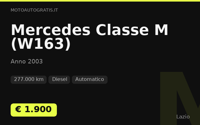 Mercedes Classe M (W163)
