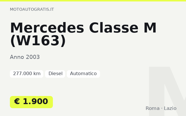 Mercedes Classe M (W163)