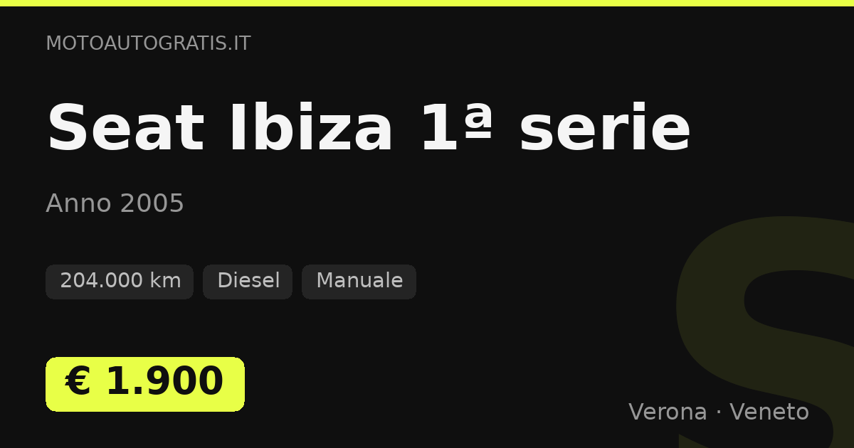 Seat Ibiza 1ª serie