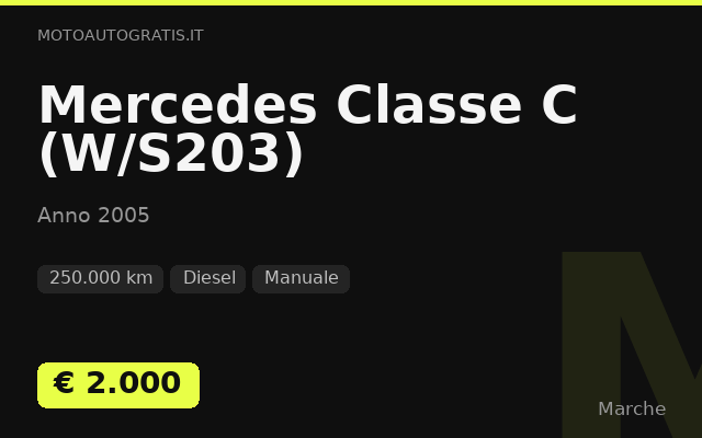 Mercedes Classe C (W/S203)