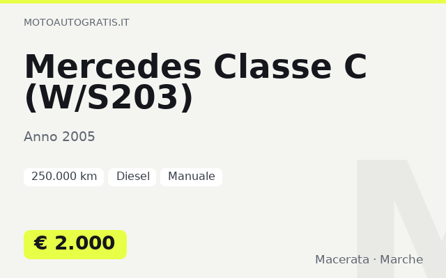 Mercedes Classe C (W/S203)